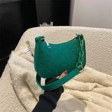 Embossed Geometric PU Leather Shoulder Bag for Women