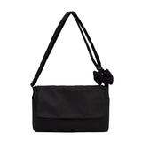 Underarm Shoulder Bag for Women Bow Solid Large Capacity Messenger Bag