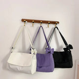 Underarm Shoulder Bag for Women Bow Solid Large Capacity Messenger Bag