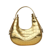 Women's Dumplins Shape Underarm Shoulder Bag Stone Pattern Clutch