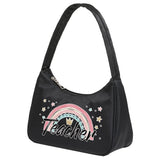 Teacher Print Tote Bags Underarm Shoulder Bag