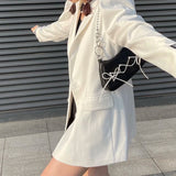 Women Handbag Criss-cross Bandage Ins Harajuku Girls Popu