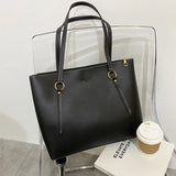 Women's Large Capacity Shoulder Bag with Zipper Closure
