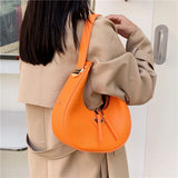Half Moon Female Bag Underarm Shoulder Bags for Women Handbag