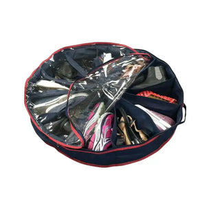 Underbed Round Shoes Boots Storage Organizer with Lid