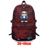 Undertale Fabric Backpack Zipper High Schoolbag Mochila Student Casual Travel