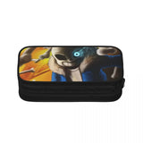 Undertale Pen Box Student School Anime Zipper Pen Bag Holder
