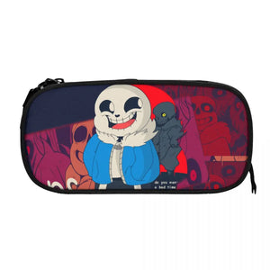 Undertale Pen Box Student Anime Zipper Pen Bag Child Stationery