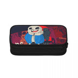Undertale Pen Box Student Anime Zipper Pen Bag Child Stationery