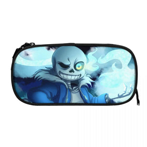 Undertale Pen Box Student School Anime Zipper Pen Bag