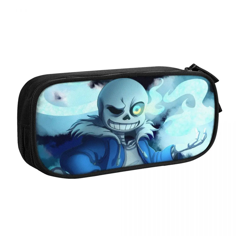 Undertale Pen Box Student School Anime Zipper Pen Bag