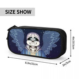 Undertale Pen Box Student School Anime Zipper Pen Bag Child Stationery Bag Gif