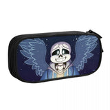 Undertale Pen Box Student School Anime Zipper Pen Bag Child Stationery Bag Gif
