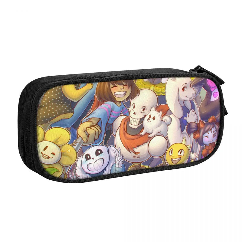 Undertale Pen Box Student School Anime Pen Bag