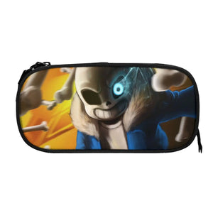 Undertale Pen Box Student School Anime Zipper Pen Bag Holder