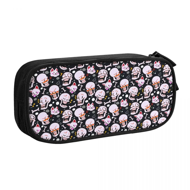 Undertale Pen Box Student School Anime Zipper Pen Bag Child Stationery Bag