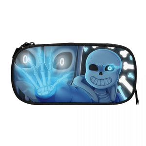 Undertale Pen Box Student School Anime Zipper Pen Bag Child Stationery Bag Gift