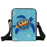 Underwater Turtle Fish Dolphin Shoulder Bag Teen Girl Messenger Cross Travel