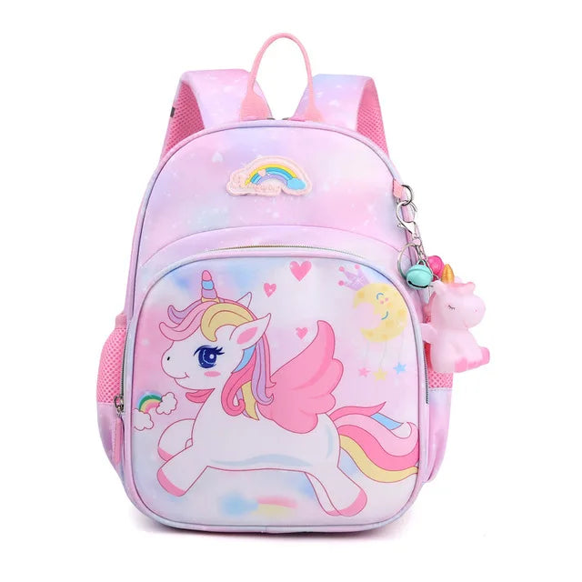 Unicorn Backpack For Girls Cartoon Princess School Bags Kids Satchels