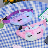 Unicorn Handbag for Girls Winter Fur Sac Christmas Gift Bag