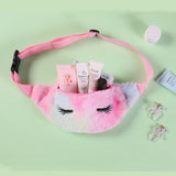 Unicorn Handbag for Girls Winter Fur Sac Christmas Gift Bag