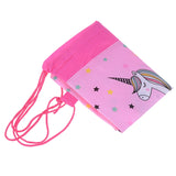 Unicorn Drawstring Bag Kids Cartoon Theme Candy Storage Party Packing