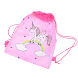 Unicorn Drawstring Bag Kids Cartoon Theme Candy Storage Party Packing