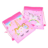Unicorn Drawstring Bag Kids Cartoon Theme Candy Storage Party Packing