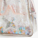 Unicorn PVC Transparent Backpack for Kids Plush Kindergarten Bag