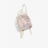 Unicorn PVC Transparent Backpack for Kids Plush Kindergarten Bag