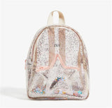 Unicorn PVC Transparent Backpack for Kids Plush Kindergarten Bag