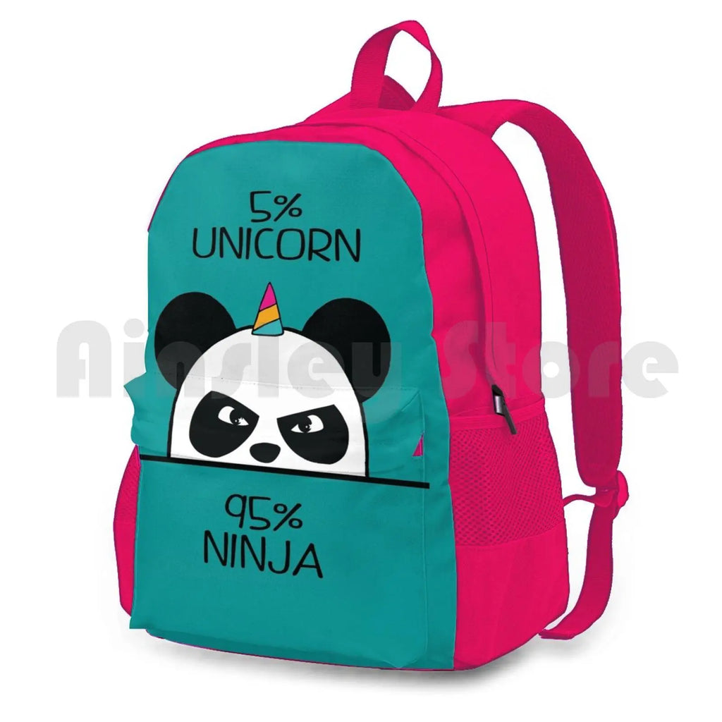 Unicorn Panda Hiking Backpack Sports Bag