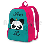 Unicorn Panda Hiking Backpack Sports Bag