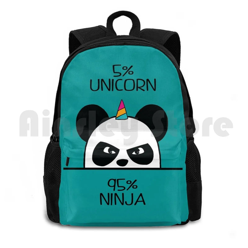 Unicorn Panda Hiking Backpack Sports Bag