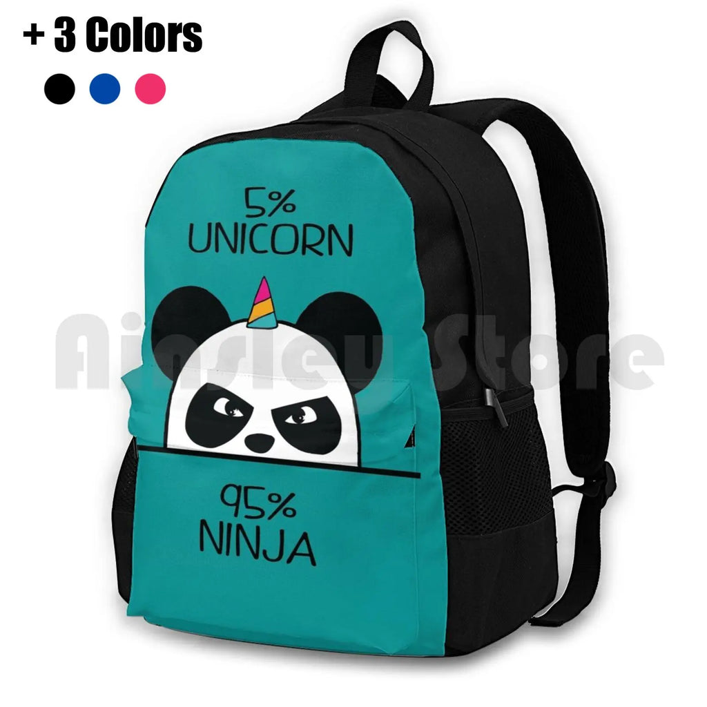 Unicorn Panda Hiking Backpack Sports Bag