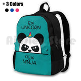 Unicorn Panda Hiking Backpack Sports Bag