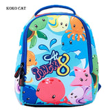 Unicorn Printed Kids School Bags for Boys Kindergarten Student Backpack