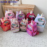 Unicorn Sequins Children's Backpack Kids School Bags for Teenage Girls