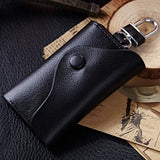 Vintage Leather Key Wallets Housekeeper Key Holders with 6 Key Hooks