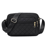 Vintage Canvas Crossbody Bag Solid Color Large Capacity Handbag