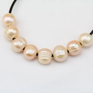 10-11mm Pink Round Freshwater Pearl Beads
