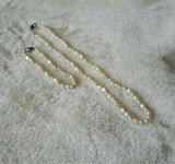 Baroque Freshwater Pearl Necklace Bracelet Set for Wedding Birthday