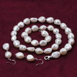 Baroque Freshwater Pearl Necklace Earrings Set
