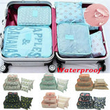 6pcs Travel Storage Bag Clothes Underwear Cosmetics Packing Cubes