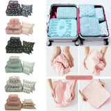 6pcs Travel Storage Bag Clothes Underwear Cosmetics Packing Cubes