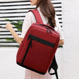 Unisex Laptop Backpack USB Charging Port Rucksack