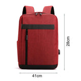 Unisex Laptop Backpack USB Charging Port Rucksack