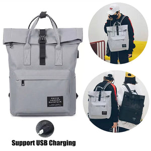 Unisex Laptop Backpack USB Charging Casual Travel Bag