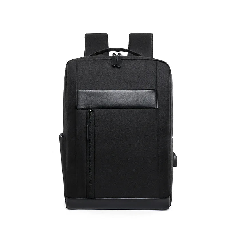 Unisex Oxford Waterproof Backpack USB Travel Large Capacity Laptop Rucksack