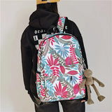 Unisex Nylon College Student Backpack Casual School Bag Travel Rucksack